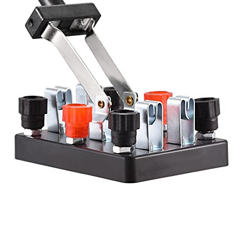 uxcell Interruptor de polo duplo, equipamento de laboratório de física, interruptor duplo de arremes