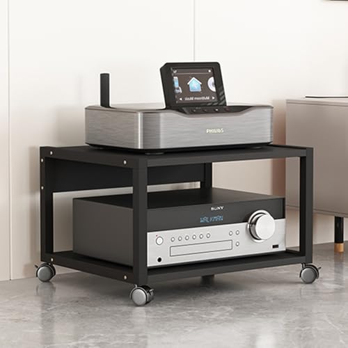 Meuble audio-vidéo portable à roulettes pour soirée cinéma
