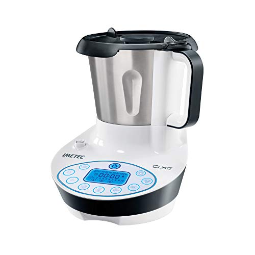 Imetec Cukò Robot da Cucina Multifunzione con Cottura, Multicooker con 3 Programmi Automatici di cottura per Risotti, Pasta e Vellutate, 8 Funzioni, 570 W, 4 Porzioni, con Ricettario