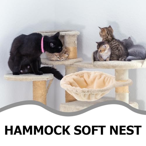Perchoir confortable pour petits animaux et chats en flanelle douce