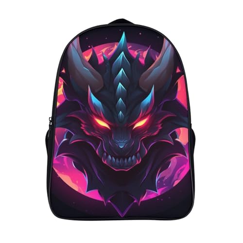 Sac à dos Dragon 3D pour garçons et filles grand cartable scolaire enfant 40 x 28 x 16 cm