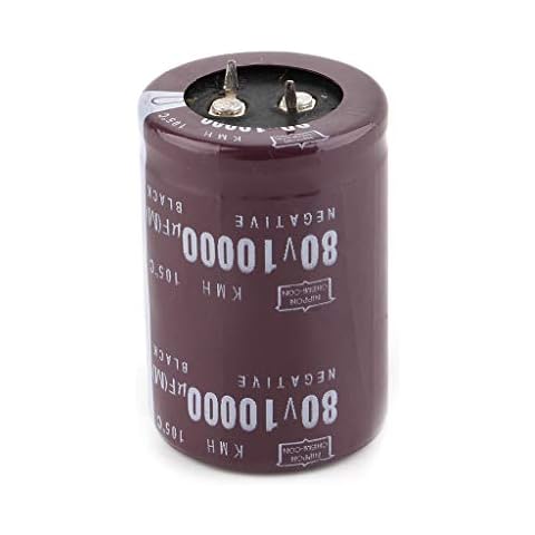 siwetg 35 x 50 mm 80 V 10000uF Electrolytic Capacitor Filter Current Capacitor for Audio Amplifiers Cover