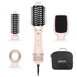 IG INGLAM 4 in 1 Blow Dryer Brush Set with Cool Shot Button, Pink