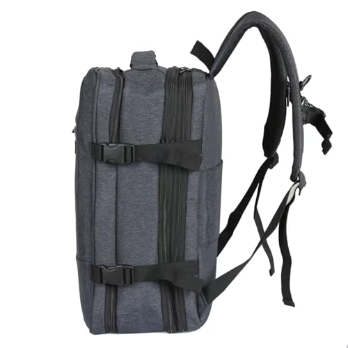 DUKAP X-Era Expandable Backpack - Heavy Duty Material, Premium Washed Fabric, Padded Laptop Compartment, Easy Access Pockets, Carry-On Sleeve, High Performance Backpack for Travel - Black3