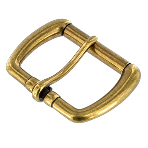 B1187 1 1/2" Antique Brass, Roller Buckle, Solid Brass-Ll #TOP2