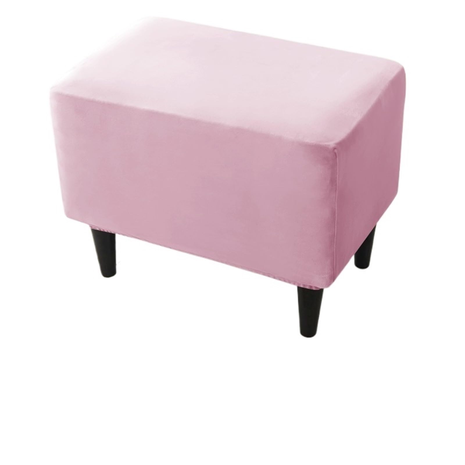 YXINAER Foot Stool Cover Soft Velvet Ottoman Stool Cover(B3 Footstool Cover)