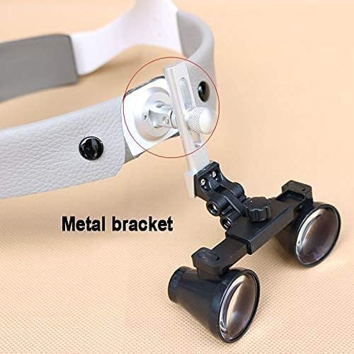 Lupas, Lupas De Aumento De 3,5X Y 2,5X, Binoculares con Diadema De Cuero Y Linterna Frontal Led para Embarcaciones, Distancia De Trabajo: R 420 Mm, 3,5X