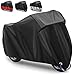 Produktbild Motorradabdeckung Motorrad Abdeckplane Outdoor Kratzer verhindern Wasserdicht Motorradgarage 210D Oxford Schutzhülle für Harley-Davidson, Honda, Suzuki, Kawasaki, Yamaha (245 X105 X125 cm - Schwarz)
