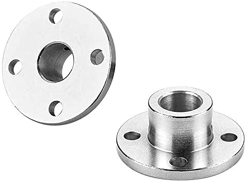 4 Stück Flanschkupplungsverbinder, starre Führungsmodellkupplung Zubehör, Wellenachsenbeschläge für DIY RC Modell Motoren (10 mm)