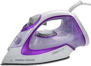 Morphy Richards 302000 Turbo Glide Steam Iron, 3 m Cable, 150 g Steam Shot, Auto Shut Off, 2800 W,Purple