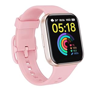 Smartwatch Damen, 2022 Fitness Tracker Damen, 1.69 Zoll Fitnessuhr Damen mit Pulsuhr, Schrittzähler, Schlafmonitor, Fitness Armbanduhr mit Stoppuhr, IP67 Wasserdicht Smart Watch für Android und iOS