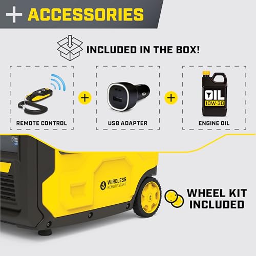 Image of Champion 8500-Watt Wireless Remote Start Portable Inverter Generator