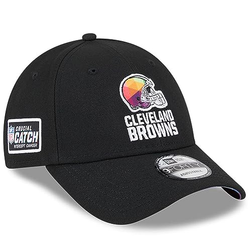 New Era Men's Black Cleveland Browns 2023 NFL Crucial Catch 9FORTY Adjustable Hat