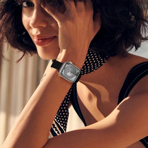 Image of Slim Braided Bands for Apple Watch Band 40mm 41mm 42mm 38mm 46mm 44mm 45mm 49mm Women,Stretchy Solo Loop Nylon Elastic Thin Narrow Skinny Strap for iWatch Ultra 3 SE 3 Series 11 10 9 8 7 6 5 4 3 2 1