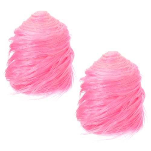 PATIKIL Plush Faux Fur Fabric Precut Strips, 2 Pcs 59" x 4" Fluffy Faux Fur Ribbon for DIY Crafts Christmas Halloween Gnome Beard, Pink