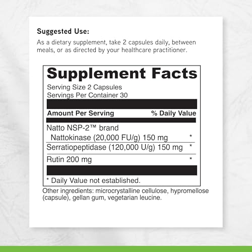 DAVINCI Labs Nattokinase Plus, Gluten Free -60 Capsules - image 6