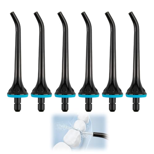 Puntas de repuesto para irrigador bucal Hangsun y Nicwell con chorro ABS negro y goma