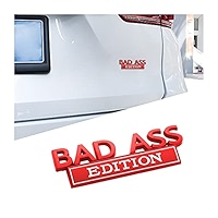 4 Adesivi 3D "Bad Ass Edition" In Metallo Per Auto – Divertenti Badge Per Paraurti, Portiere, Camper, SUV E Moto - 6
