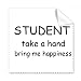 Student Take A Hand Bring Me Happiness Cleaning Cloth Phone Screen Glasses Cleaner 5pcs