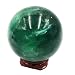 WGPHD Meditation Home Natural Crystal Polished Carved Green Fluorite Quartz Stone Sphere (Size : 5-6cm)