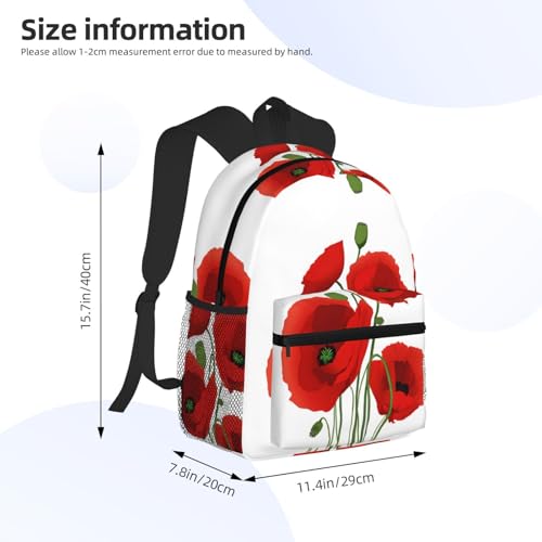 Mochila clásica de flores para camping y senderismo miniatura 4