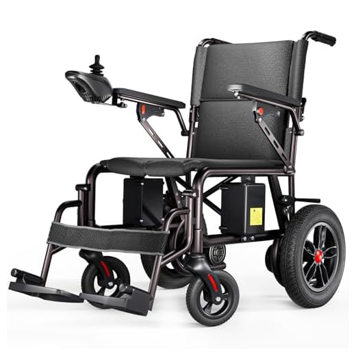 Silla de ruedas eléctrica para adultos, 10 millas de largo alcance de viaje, ligera plegable, silla motorizada para movilidad en interiores y exteriores, tamaño compacto, color negro