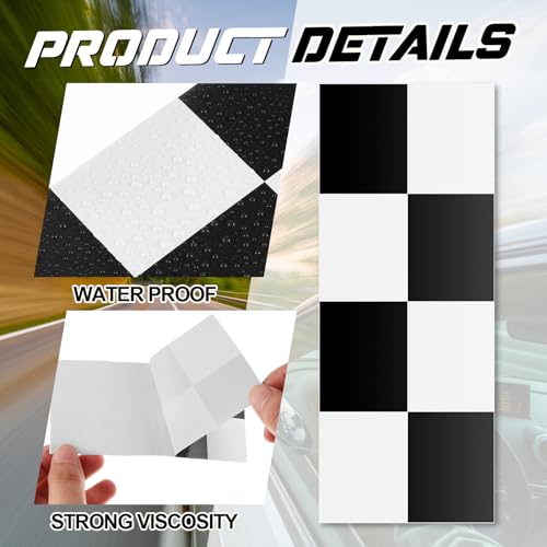 Image of Fuyoooo 10 Pieces Backup Assist Trailer Stickers Trailer Decals Compatible with F150 2015-2023 EU5A-19D534-EA(Black White)