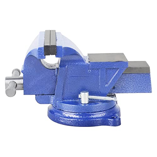 DAYUAN 5'' Heavy Duty Bench Vise Anvil Forged, 360 Swivel Locking Base Desktop Clamp 2 DAYUAN 5'' Heavy Duty Bench Vise Anvil Forged, 360 Swivel Locking Base Desktop Clamp - Image 2