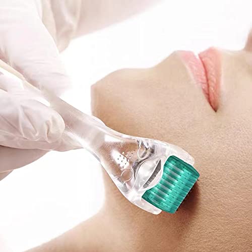 AUDUODUO® Derma roller 192 echte nadeln 0.5mm mit REAL SILVER Nadeln Microneedle roller for Face