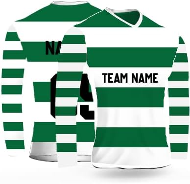 Sponsored Ad - cricket jersey for men full sleeves with name team name number | soccer jersey full sleeve | soccer jersey customize for men boys | football jersey for men full sleeves DOdr1008-C901175-C-WH