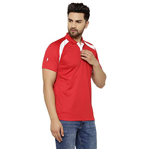 Image of EPPE Men's Polo Neck Solid Slim Fit Activewear Half Sleeve Dryfit Micro Polyester Sportswear | Casual wear T-Shirt