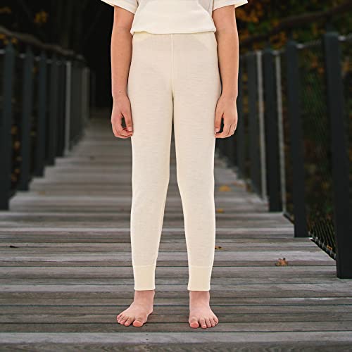 Merino Wool Base Layer for Kids and Toddlers, Top and Bottom Pants, Thermal Long Johns Underwear Set for Boys Girls4