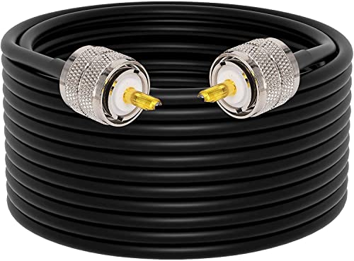 YILIANDUO CB Radio Kabel PL-259 UHF Stecker auf UHF Stecker SO-239 Kabel RG58 10M 32,8ft für CB Funk VHF UHF Amateurfunk Mobilfunkantenne Leistung SWR-Messgerät Linearverstärker Blindlast