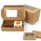 Jiaoshou Pan 20 Piezas Cajas para Galletas con Ventana, Caja de Repostería...