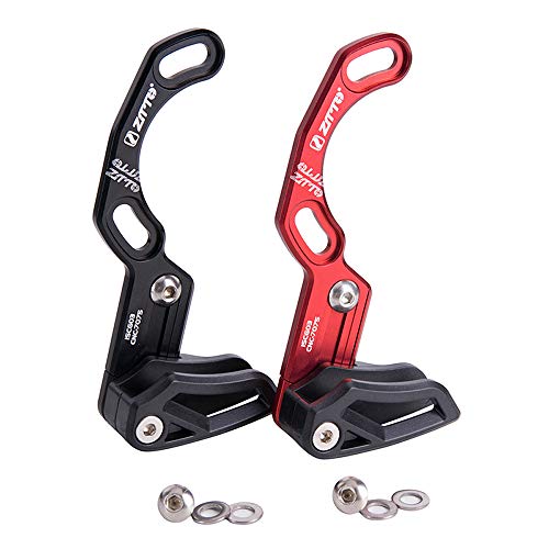 CHXIHome Mountain Bicycle Part Single Ring, Bike Chain Guide, for 32-40T Round Chainring, 32T-38T Oval Chainring(BB,Red)