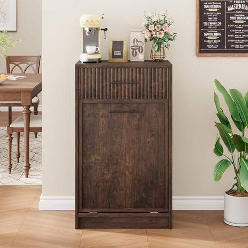 Gabinete para basura Garvee de madera 10 galones