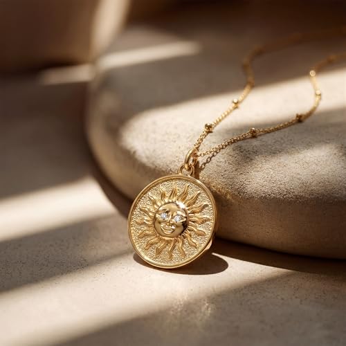 Image of MEVECCO Dainty Pendant Layered Necklaces for Women