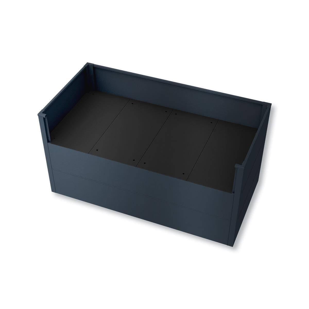 Metzler Zwischenboden für Hochbeete 150 x 75 x 77 cm – stabile Einlegeboden-Erweiterung, verzinkter Stahl, pulverbeschichtet, reduziert Erdvolumen