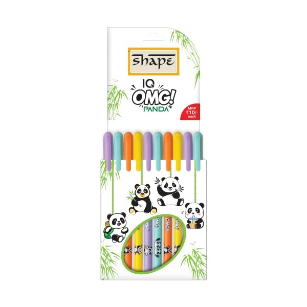 MADHAVI STATIONERS Shape IQ OMG Panda Ball pen - Fine 0.7 mm Tip
