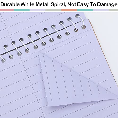 Lincia 10 Pcs Top Spiral Steno Pads 6'' X 9'' Gregg Rule Inner Paper Steno Books Steno Notebook Writing Pad For Note Taking In Office, School, University, College, Work (Colorful) #TOP3