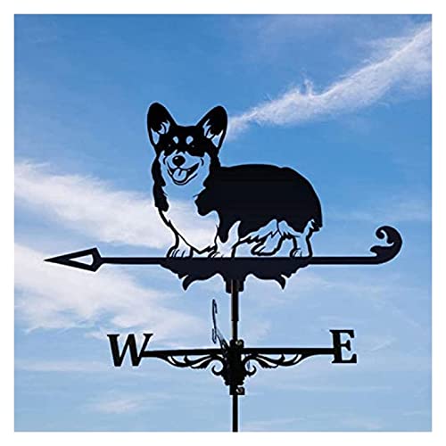 Girouette de jardin Corgi comme idée cadeau originale pour passionné de jardinage