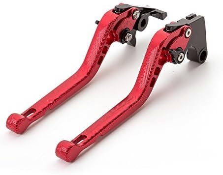 FXCNC Palancas de embrague de freno ajustables para motocicleta compatibles con YFM 350 Raptor 06-2013, Raptor YFM660 01-06, TTR125LLELW 00-16, YFZ