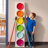 Blueweenly 17 Pcs Giant 3D Art Painting Classroom Decoration DIY Paint Palette Brush Kit Art Party Wall Decor Paint Party Backdrop Back to School Porch Sign for Birthday Front Door Wall Cut Outs Props