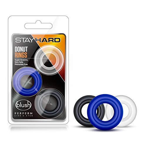 Blush-Stay-Hard-Donut-Cock-Rings-Soft-Super-Stretchy-Penis-Ring-Increase-Stamina-Longer-Harder-Bigger-Erections-Add-Girth-Performance-Pleasure-Enhancing-for-ED-Sex-Toy-for-Men-Couples