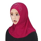 Kinder Kopftuch Turban Hut Hals Muslim Beanie Kopfbedeckung Bandana Haar Atmungsaktiv Sonnenschutz Chemo Kappe Haarverlust Islamischen Abaya Dubai Mädchen Gesichtsschleier Hidschab Schal Ramadan Wrap