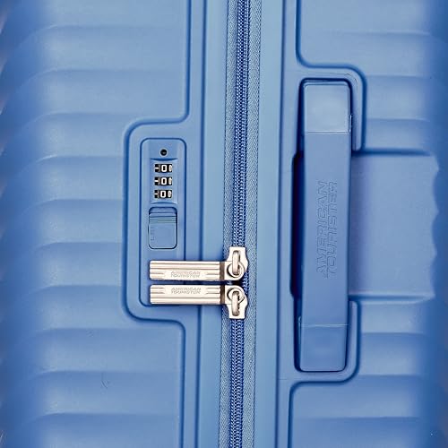 Image of American Tourister Diamo Trolley Bag with Combination Non TSA Lock & 8 Wheels Hard-Sided PC Large Suitcase /Trolley Bag with Double Spinner Wheels /Luggage for Men & Women