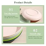 Berglander 9 Inch Plastic Deep Dinner Plates Set of 8 Colors, Reusable and Sturdy Unbreakable Dishes Set for Pasta Bowls,Ramen,Drop Resistant, BPA Free Dinnerware Microwave Safe Dishwasher Safe - Image 6