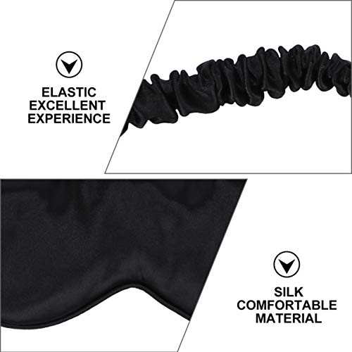ARTIBETTER 2 Pcs Dormir Máscara de Olho de Olhos Vendados Dormir Remendo Do Olho Capa Blackout Com C