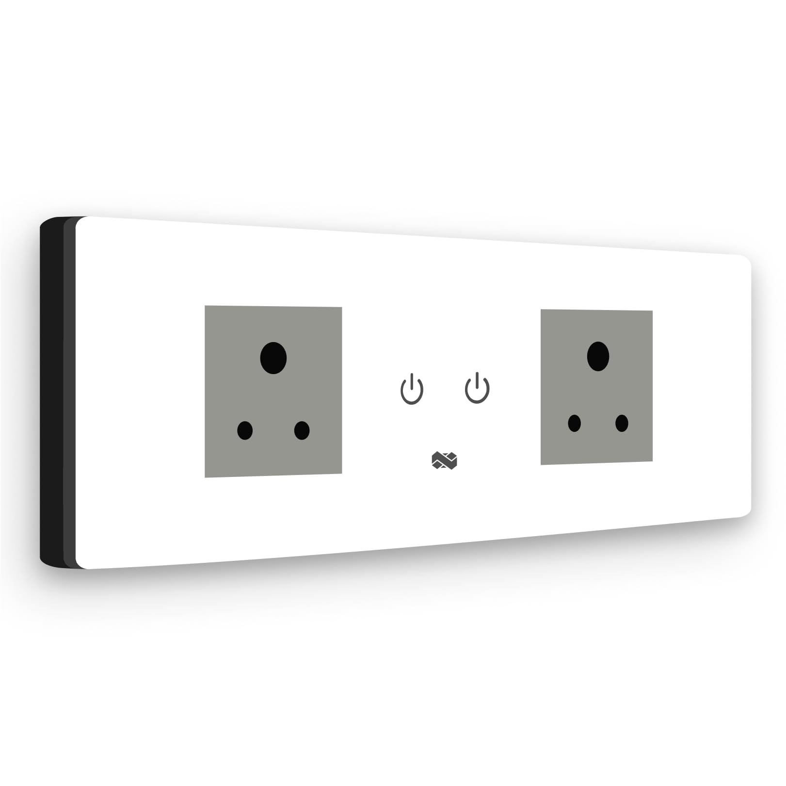 IOTICS Smart Wifi Switch Board: 2 Smart Plug Module. Touch Control, Remote, App Control. Voice Control with Alexa & Assistant. Smart Touch Switch Board For Home Automation (White)-image-20
