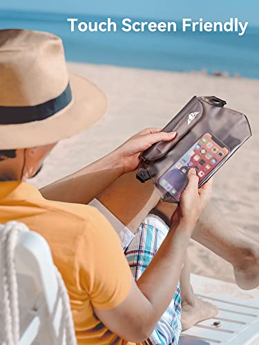 Image of HEETA 2 /3 /4 Pack Waterproof Pouch with Waist Strap, Screen Touchable Dry Bag with Adjustable Belt for Phone Valuables for Kayaking, Swimming, Snorkeling, Boating, Fishing, Surfing & Beach